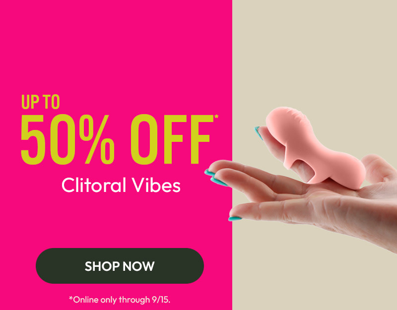 up to 50% off clitoral vibes online for a limited time.