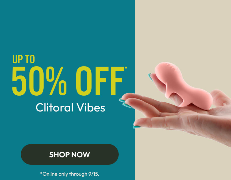 up to 50% off clitoral vibes online for a limited time.