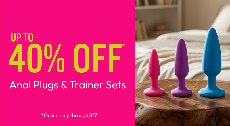 up to 40% off butt plugs through 11/9