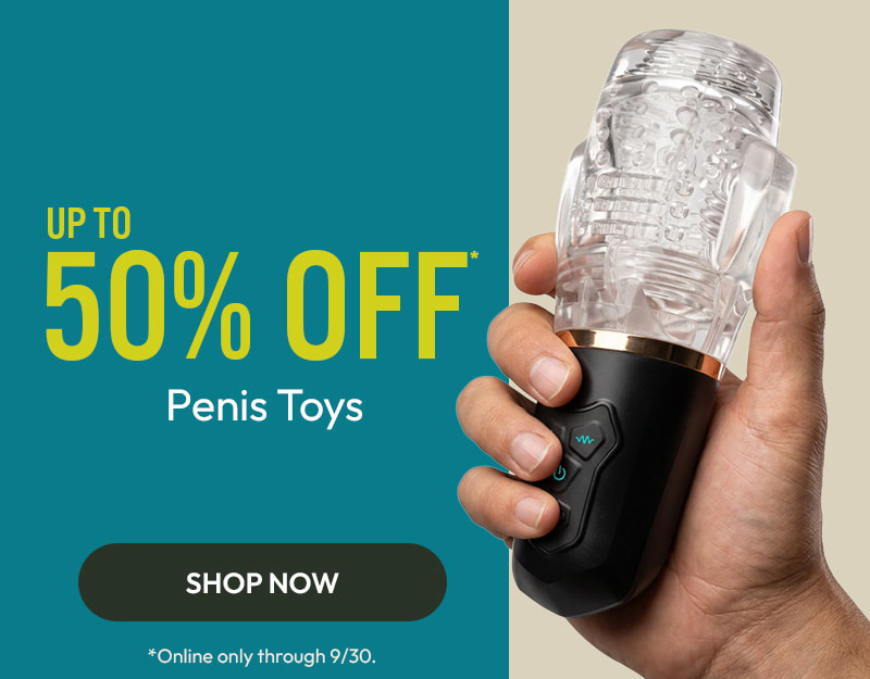 15% off penis toys online, exclusions apply.