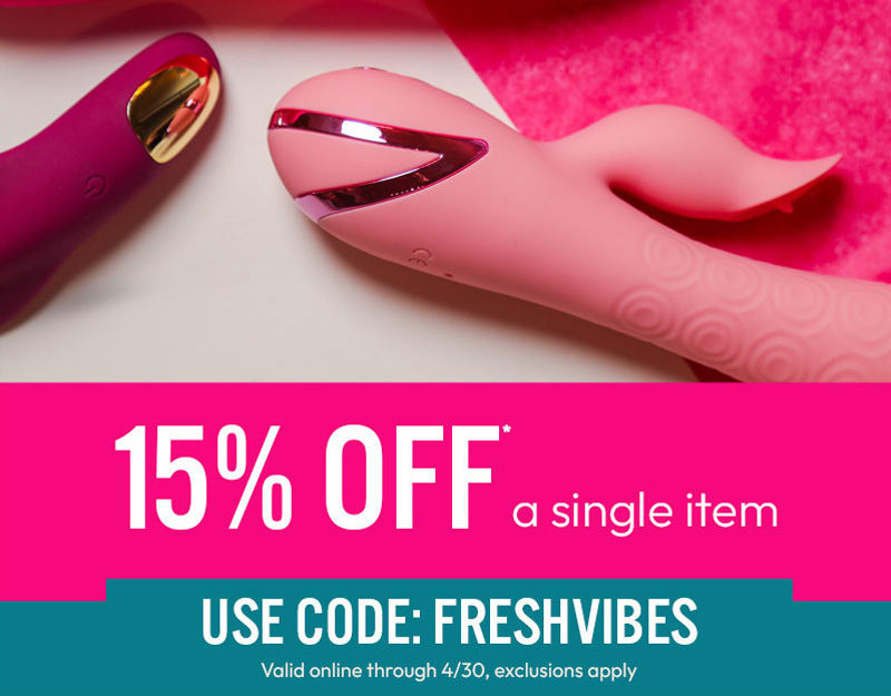 15% off one item with code FRESHVIBES, exclusions apply