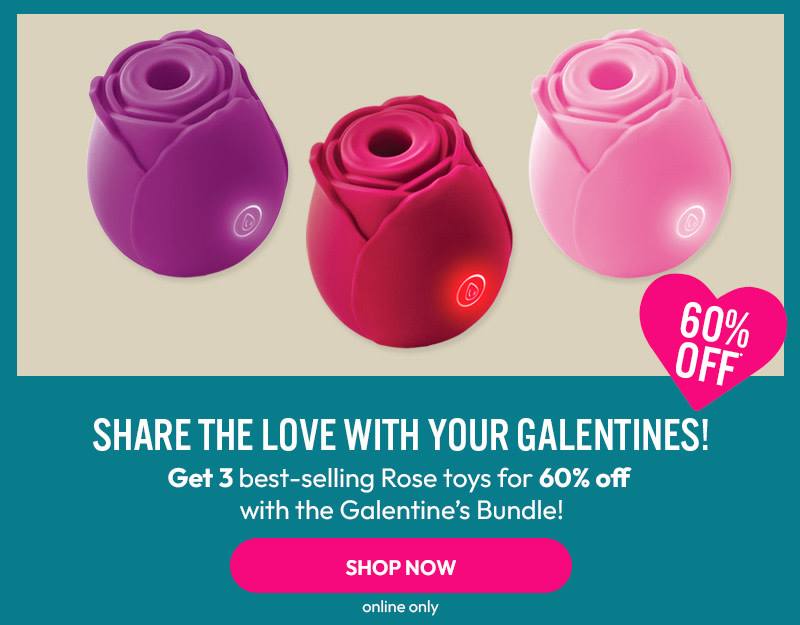 Share the love! THREE Rose Sex Toys for 60% OFF!