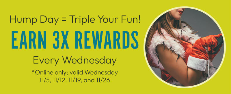 3x rewards online, Wednesdays in November!