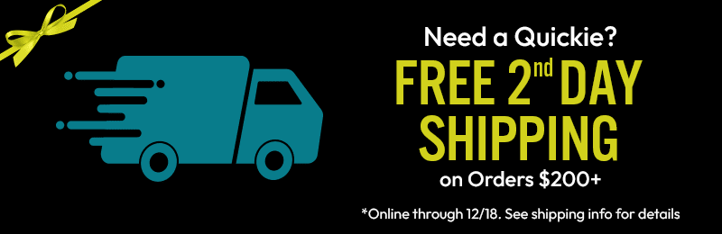 Free 2nd Day Shipping on orders $200+ through 12/18
