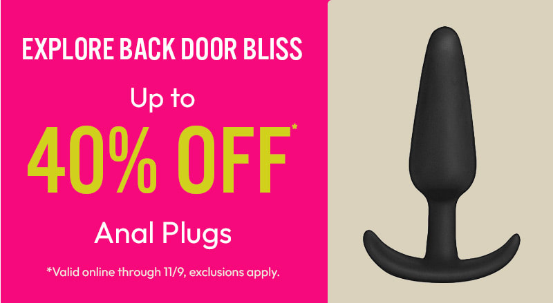 up to 40% off butt plugs through 11/9