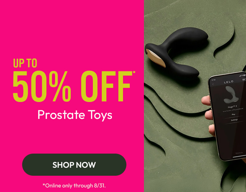 up to 50% off Prostate Toys online, exclusions apply.