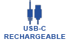 USB-C RECHARGEABLE