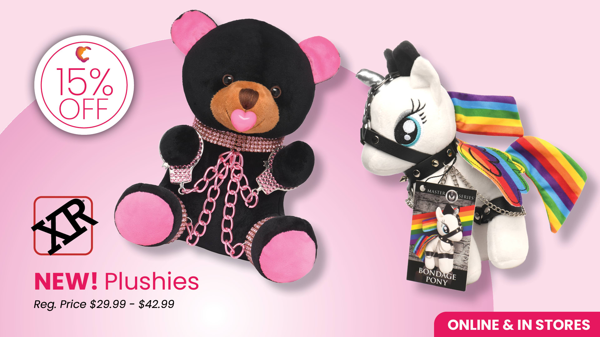 All XR brand Plushies are 15% OFF