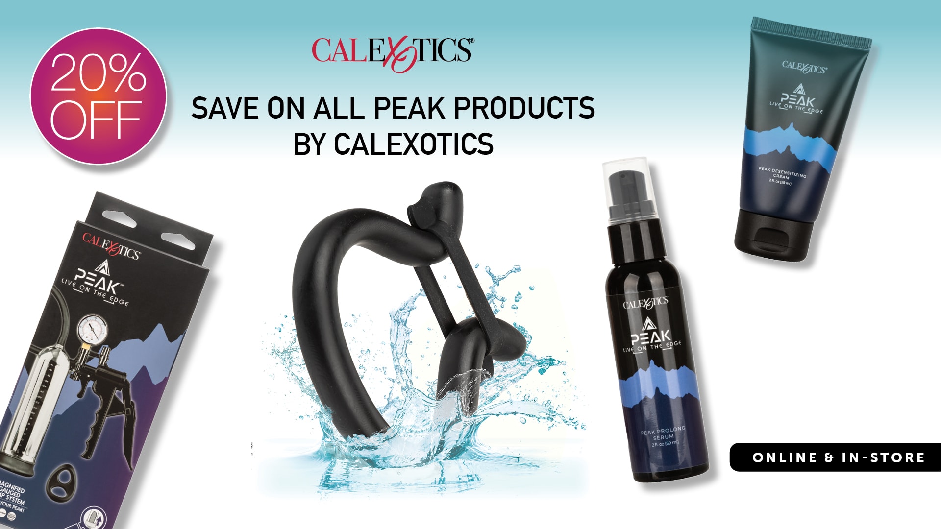 20% OFF PEAK Male Performance Collection by CalExotics