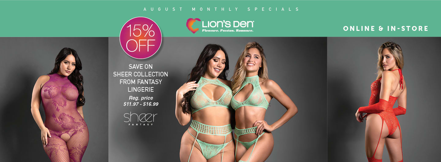 15% OFF Sheer by Fantasy Lingerie