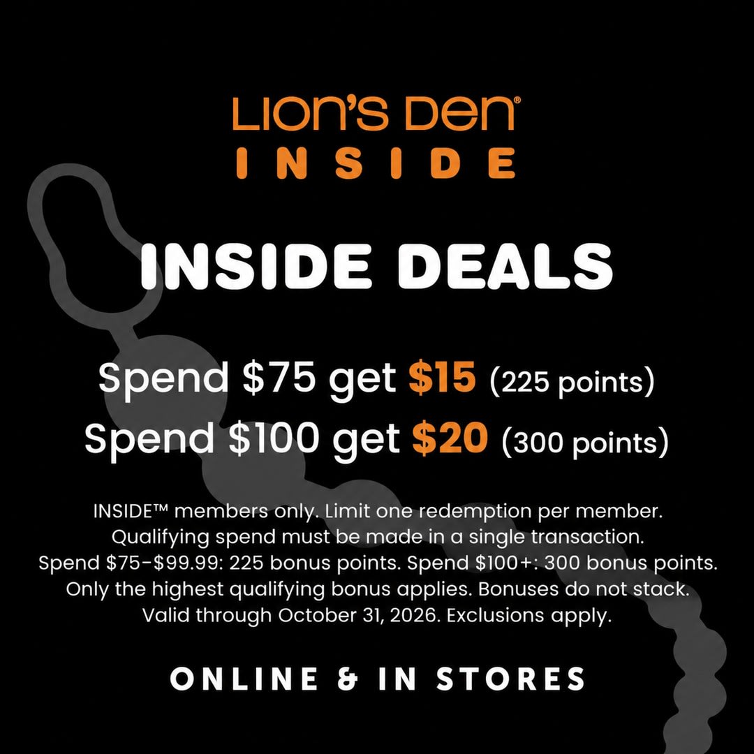 Lion's Den INSIDE members ONLY Deals!