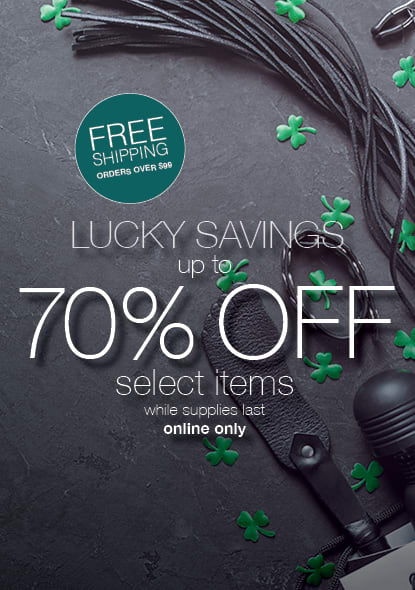 LUCKY SAVINGS! Take up to 70% OFF Select Items, while supplies last!