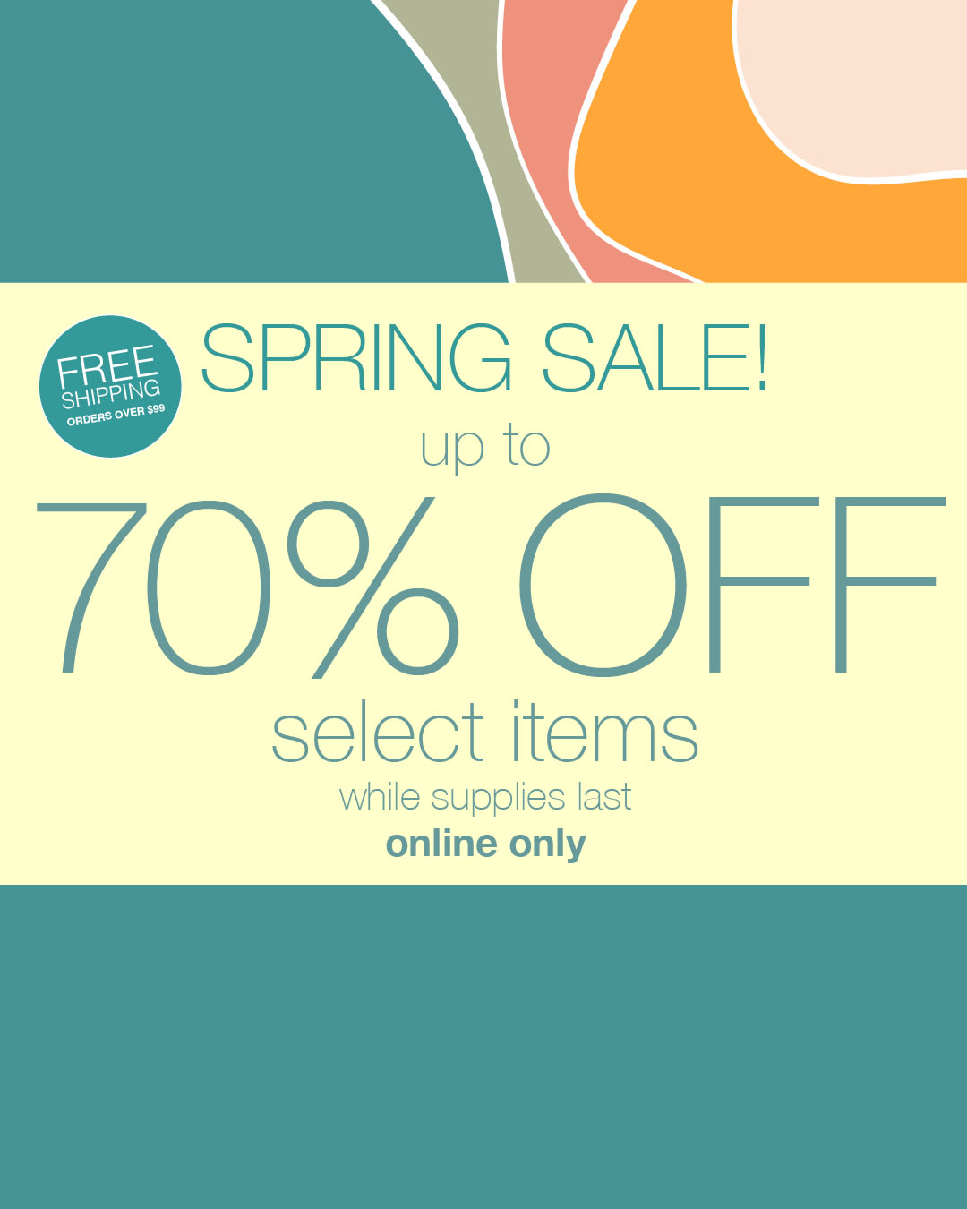 Take up to 70% OFF Select Items