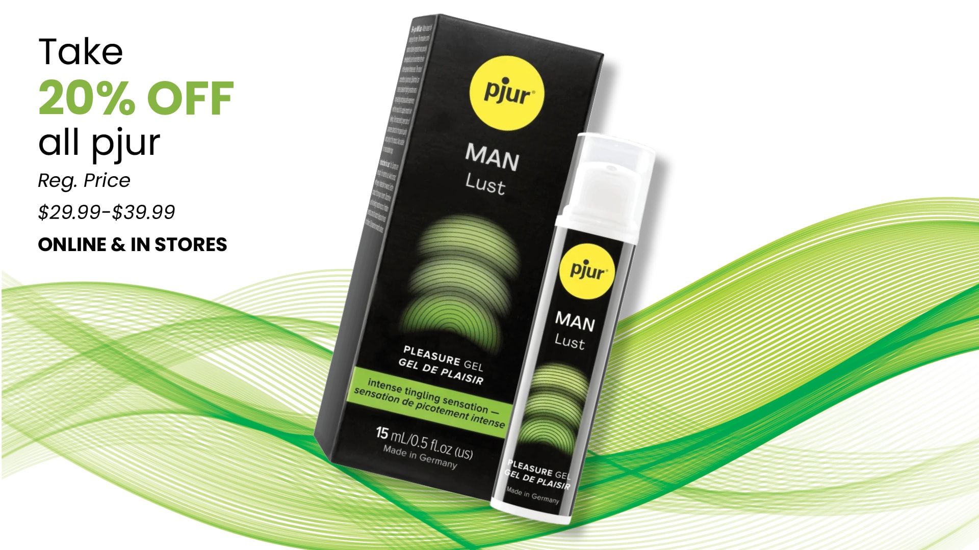 20% OFF Pjur Personal Lubricants