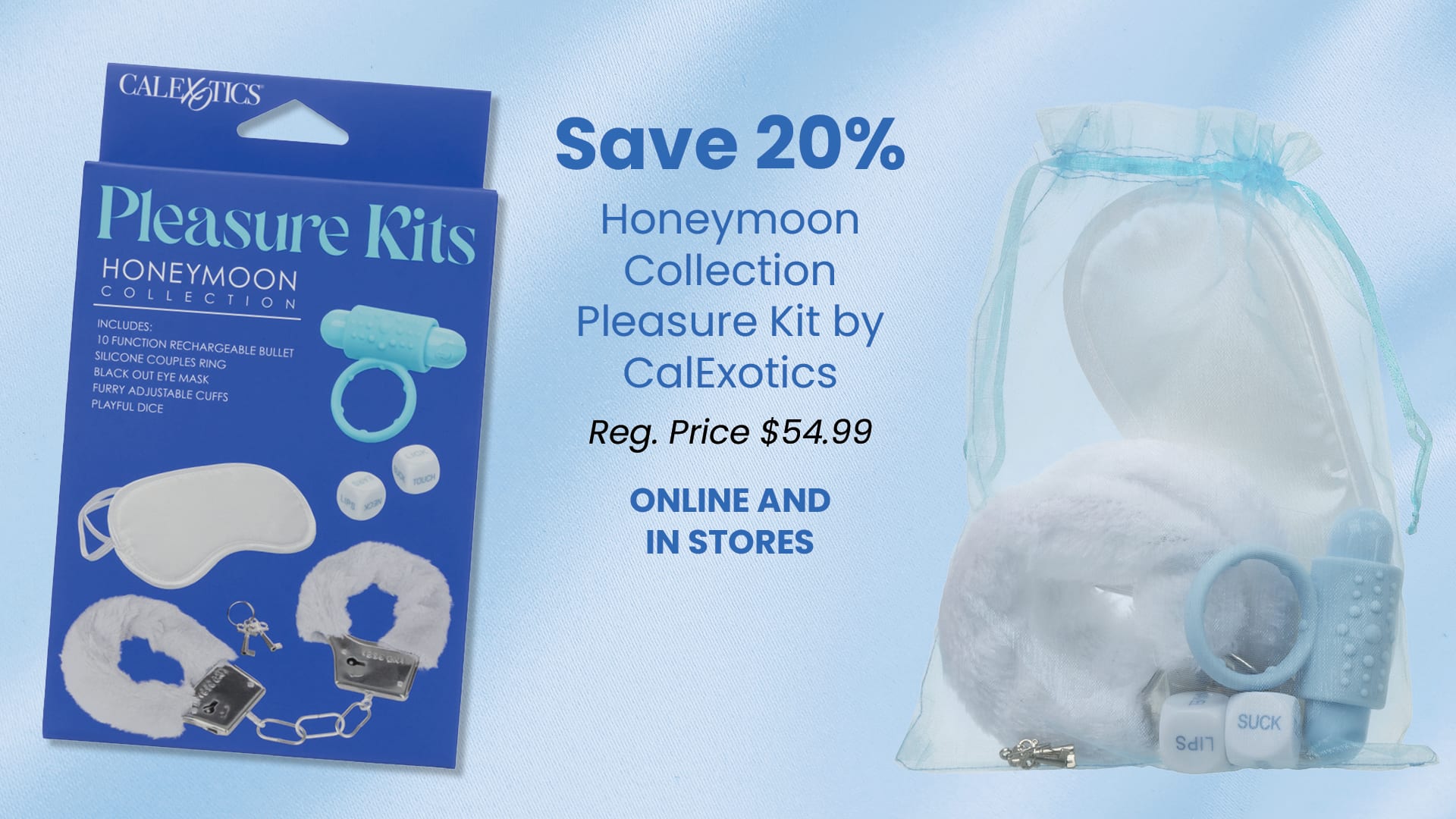 Take 20% OFF the Honeymoon Collection Pleasure kit by CalExotics