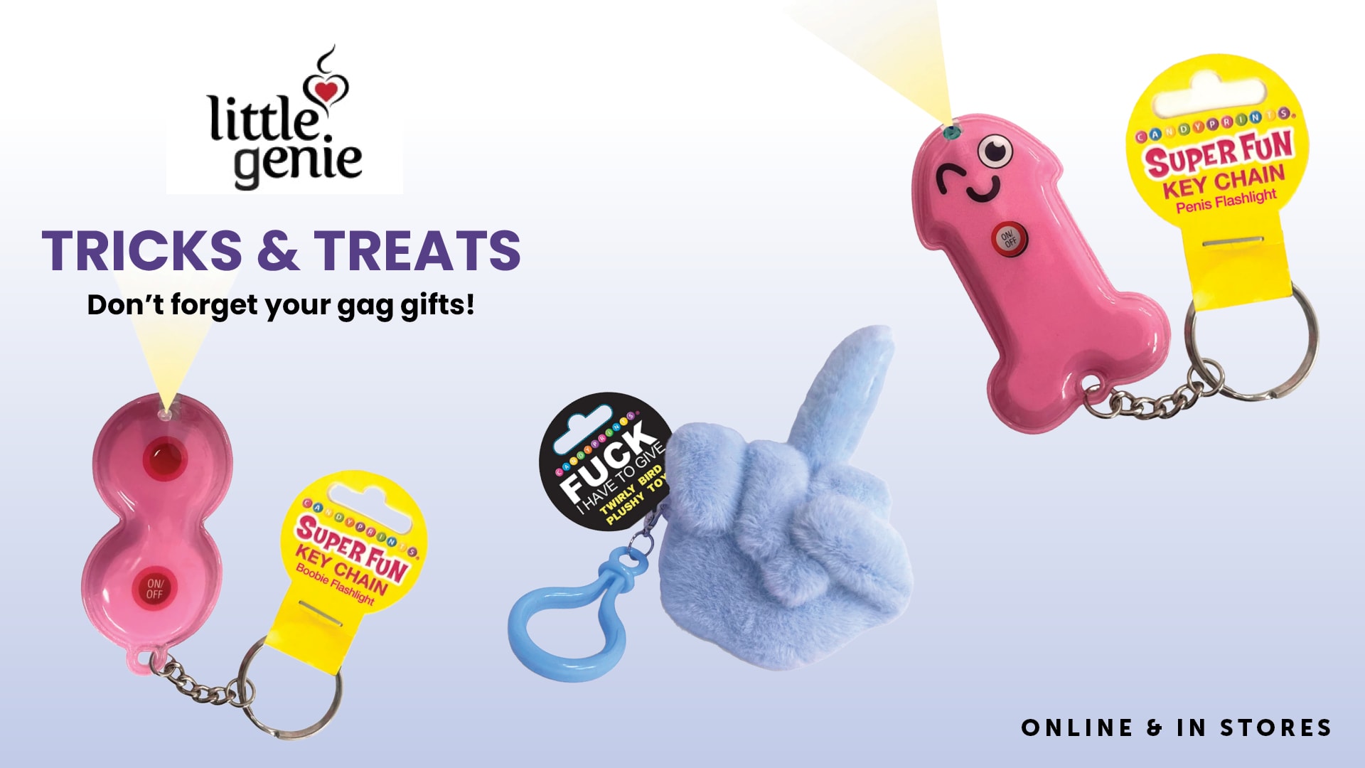 Tricks & Treats from Little Genie–Stock up on gifts today!
