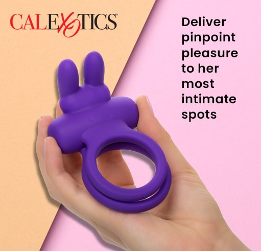 Silicone Rechargeable Dual Rockin' Rabbit Cock Ring