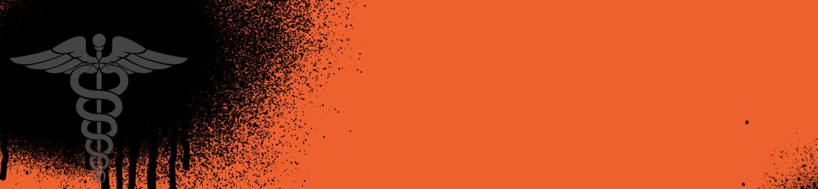 Background image orange with black spray paint