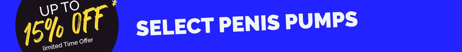 Up To 15% Off Select Penis Pumps