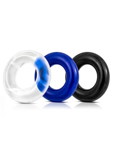 Xact Fit Silicone Cock Rings, Set of 2 - The Tool Shed: An Erotic