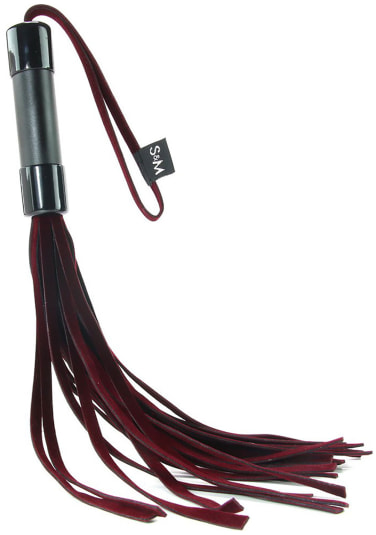 Saffron Braided Flogger - Black/Red