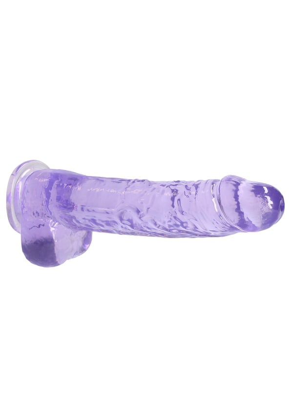 RealRock Crystal Clear - Realistic Dildo with Balls Image 22