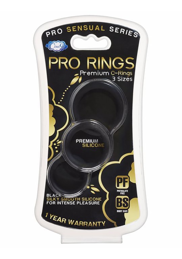 Pro Sensual Silicone Cock Ring 3-Pack