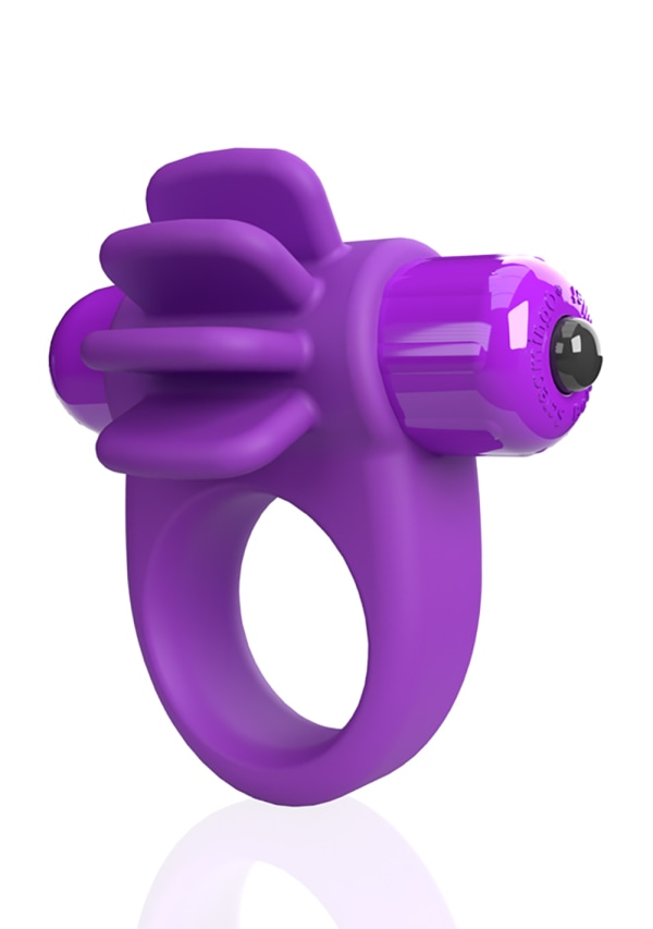 4B Skooch Vibrating Silicone Cock Ring By Screaming O - Grape