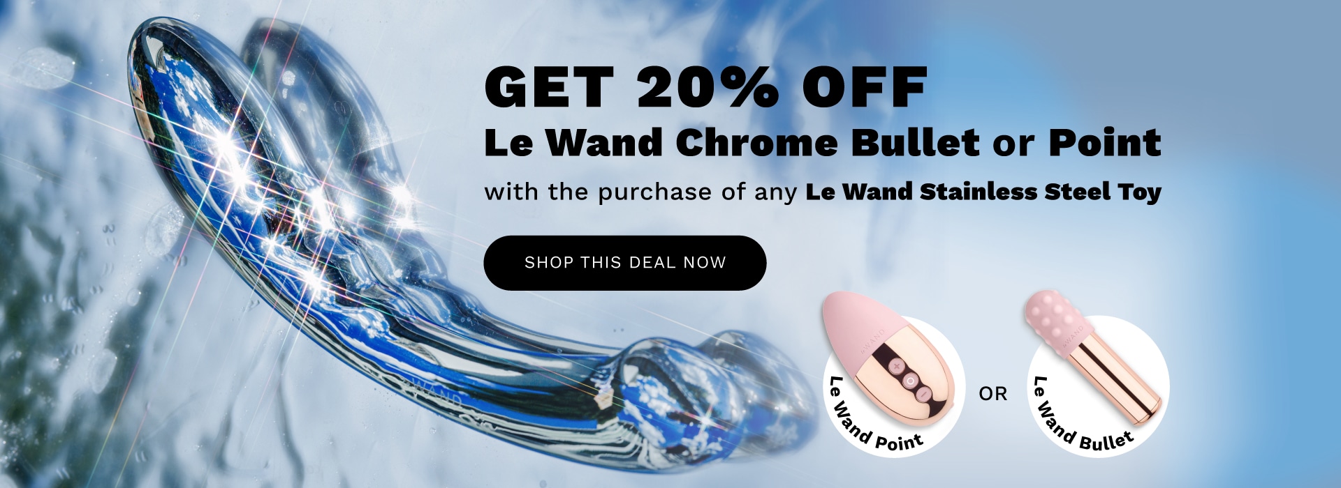 Le Wand 20% Off Bullet or Point Vibe Spring Promotion