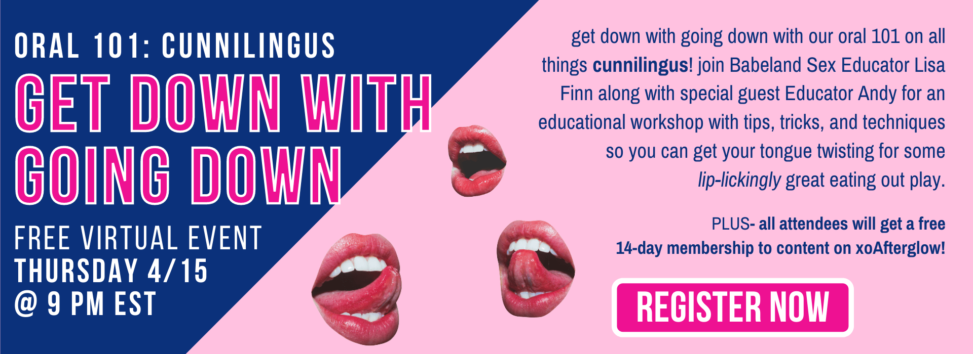 Get Down With Going Down Virtual Event