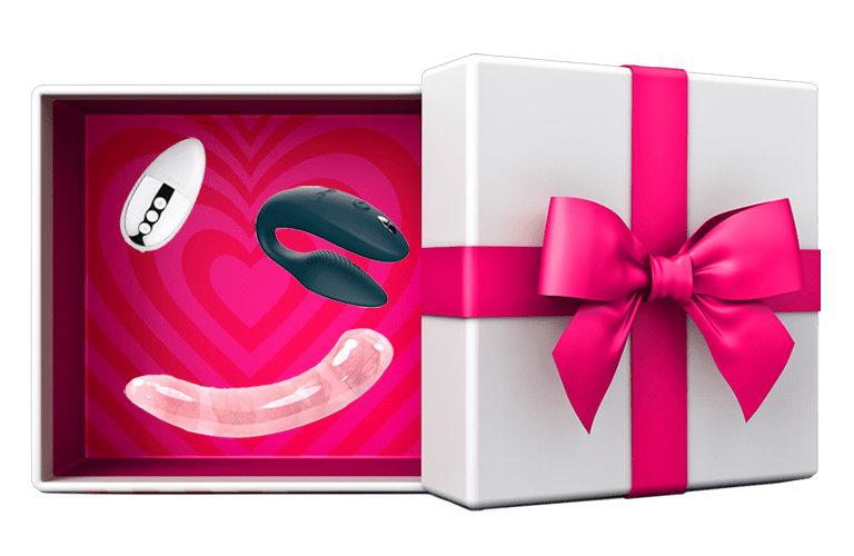 Image of a gift with sex toys in it