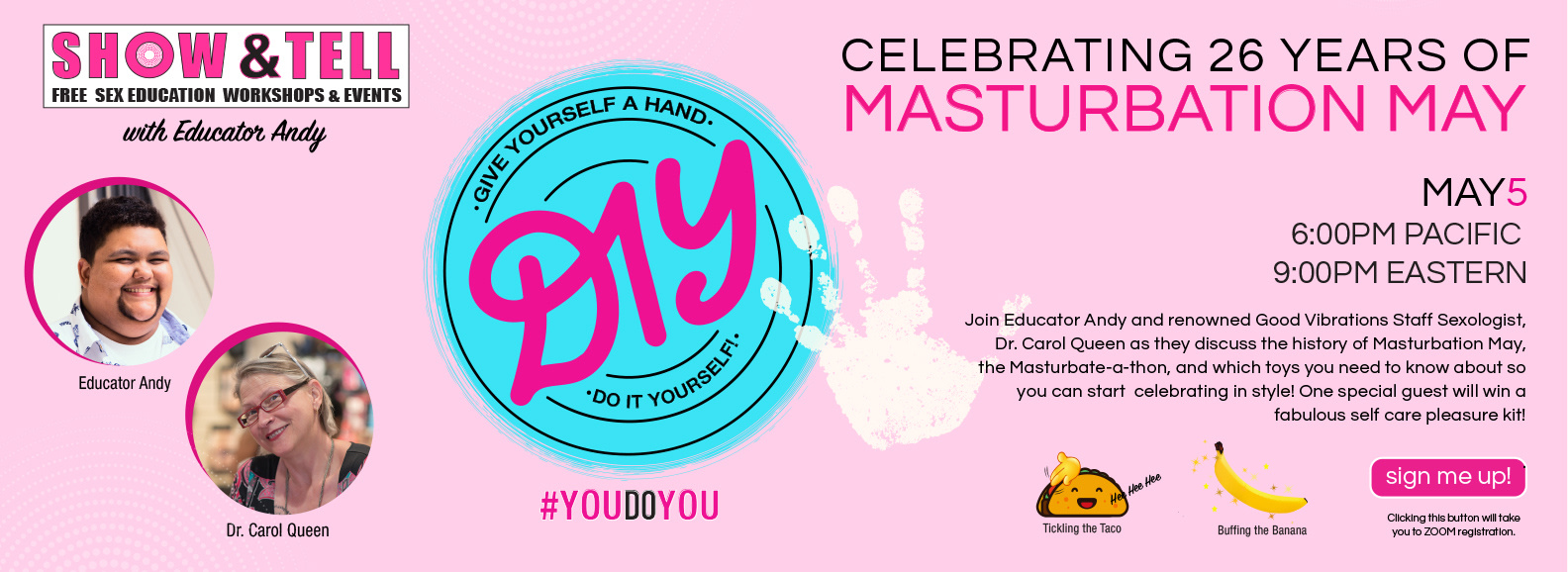 Celebrate Masturbation Month Virtual Event