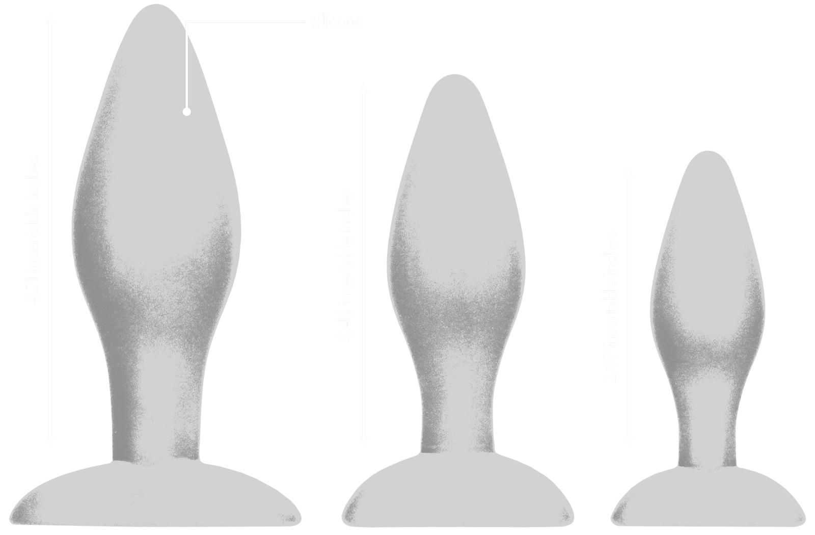 Diagram of Anal Plug Set