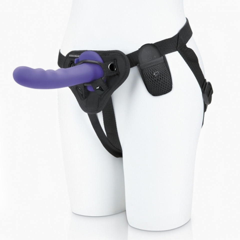 Pegasus 6" Curved Wave Dildo with Harness