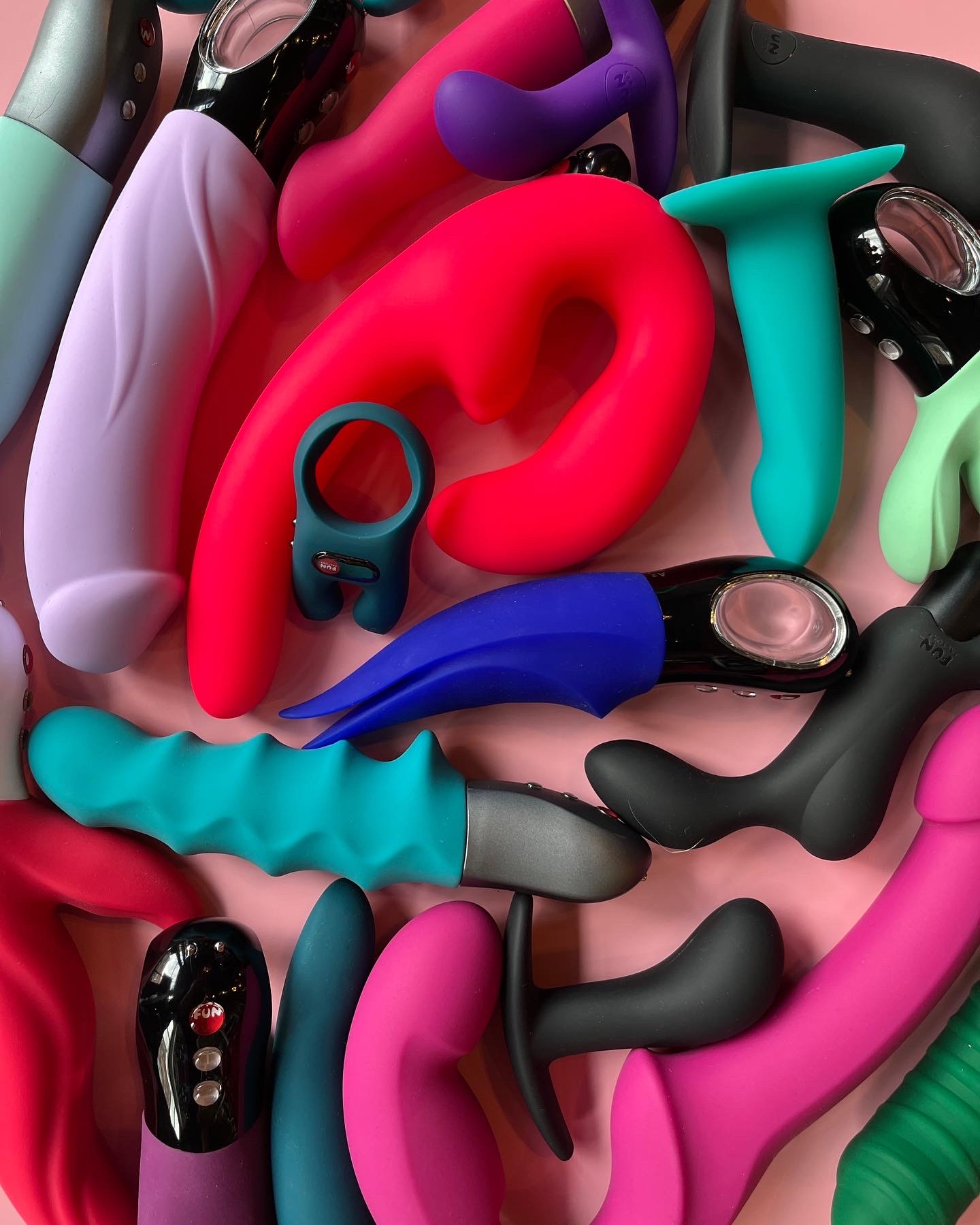 Multiple Coulored Sex Toys