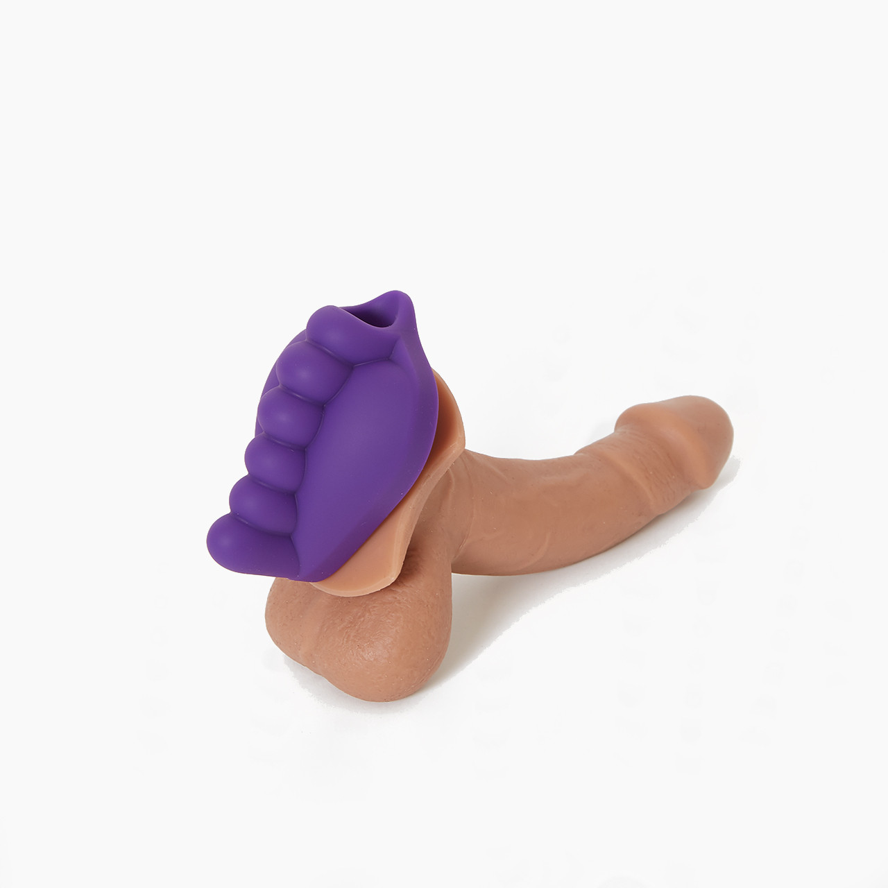 b.cush Honeybunch Silicone Base on realistic dildo