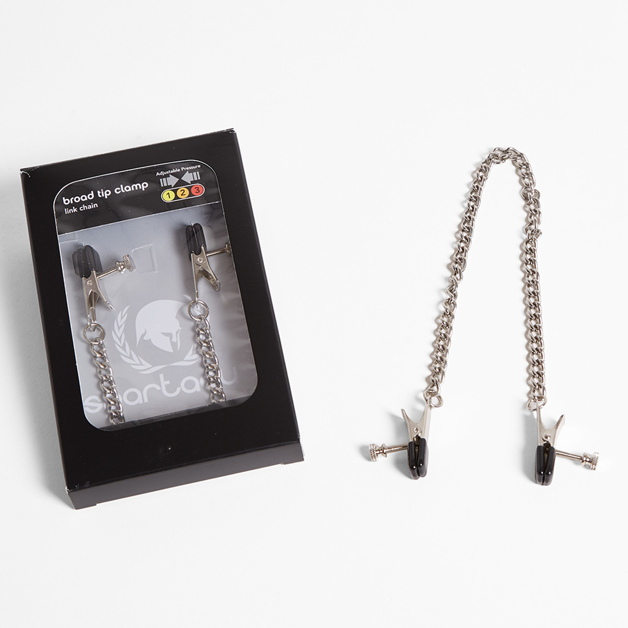 Broad Tip Adjustable Nipple Clamps with packaging