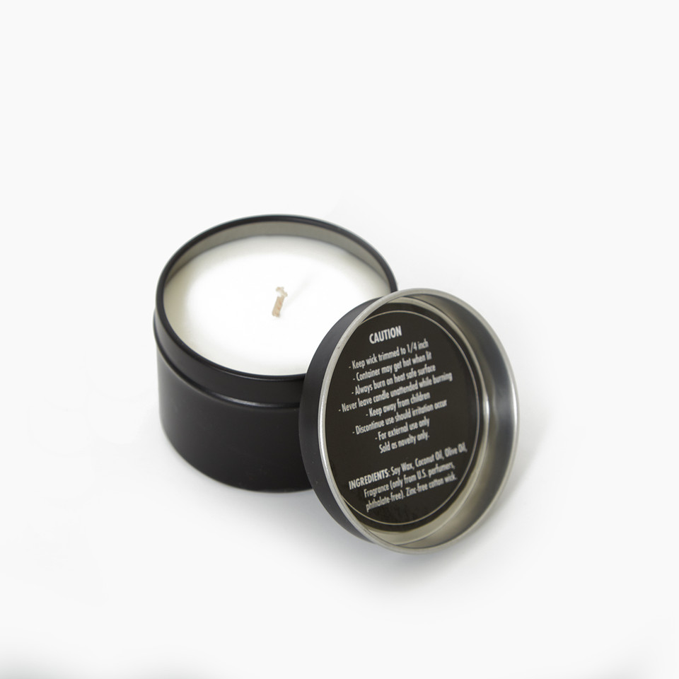 Pleasure Chest Massage Candle open lid