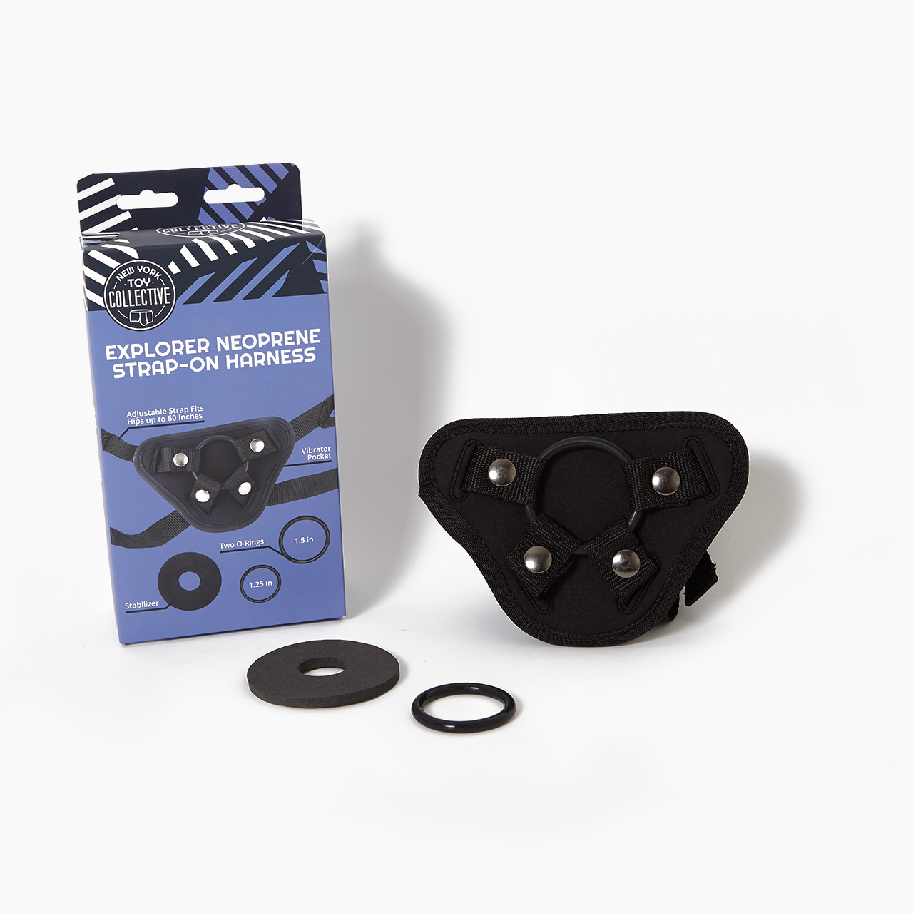 Playtime Explorer Neoprene Harness with stabilizer, o-ring andpackaging