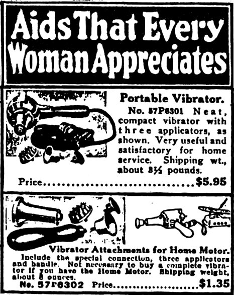 Vibrators were Sold in the Sears & Roebuck Catalogue |