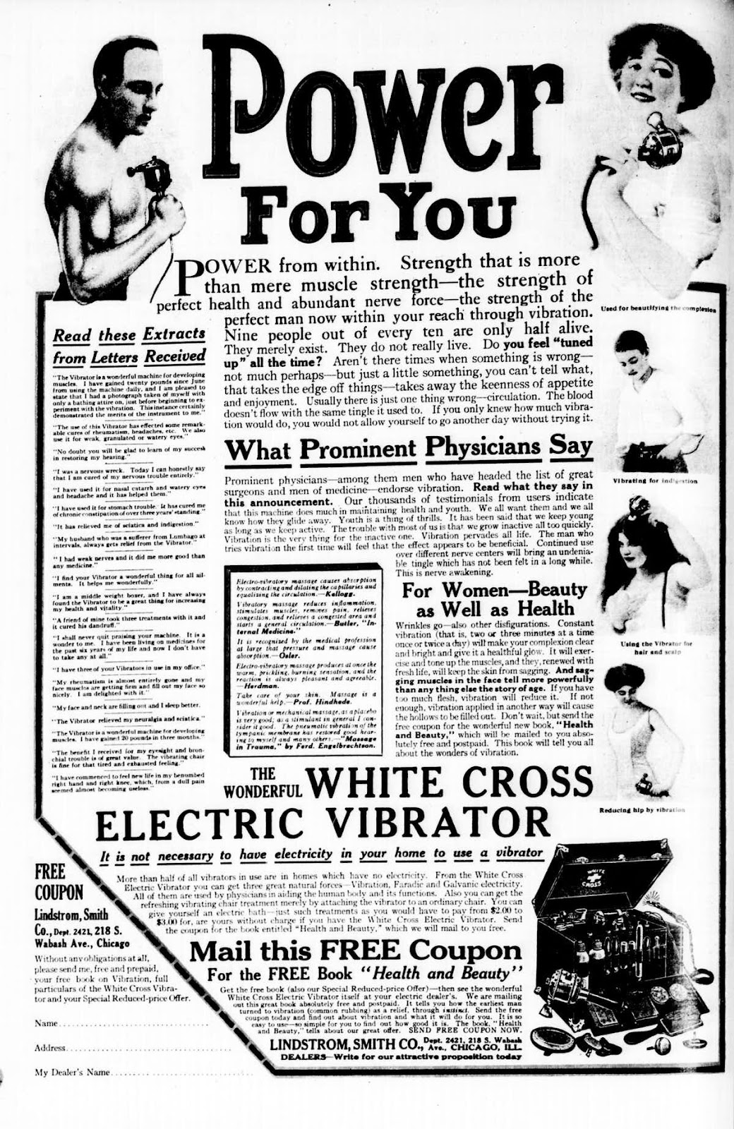 The Surprising History of sex toys in Vibrator form - vintage advertisement