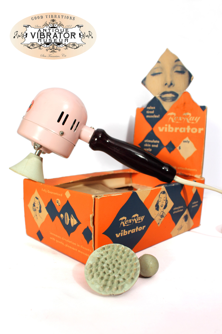 Rex Ray vibrator from the 1930s sold as a back massager
