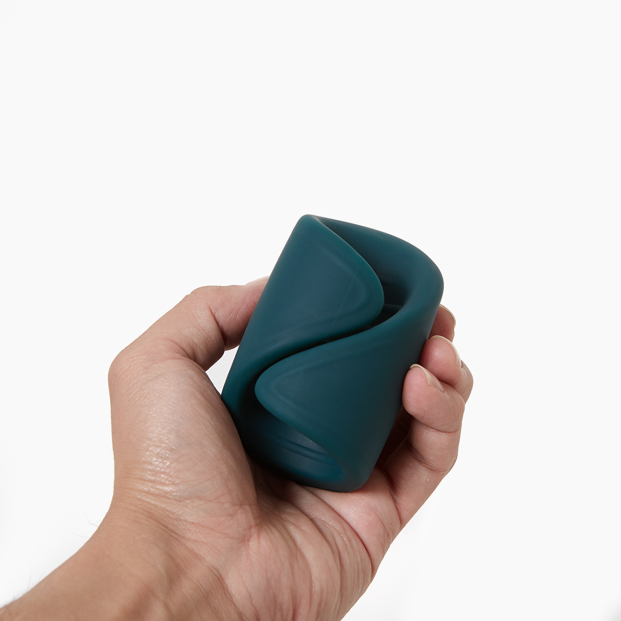 Lovense Gush Handsfree Massager held in hand