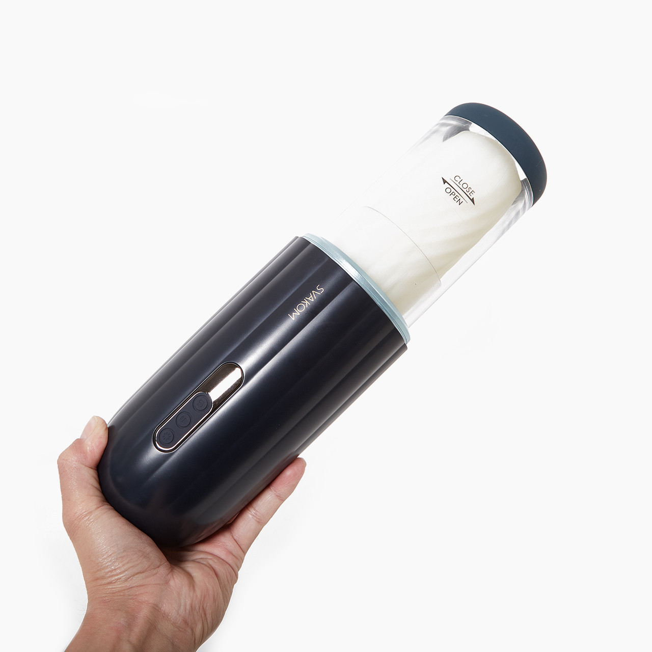 Svakom Alex Neo Stroker held in hand