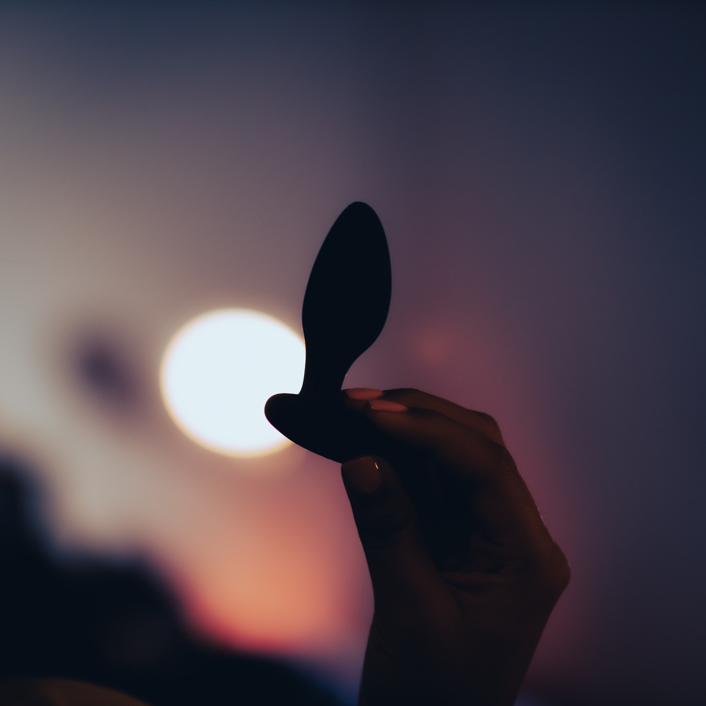 We-Vibe Ditto silhouette held in hand