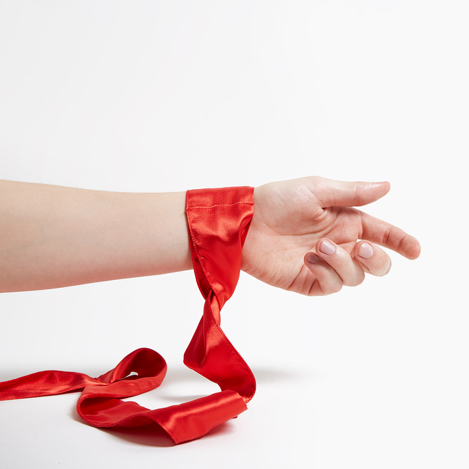 Pleasure Chest Entangle Ties Silk Red