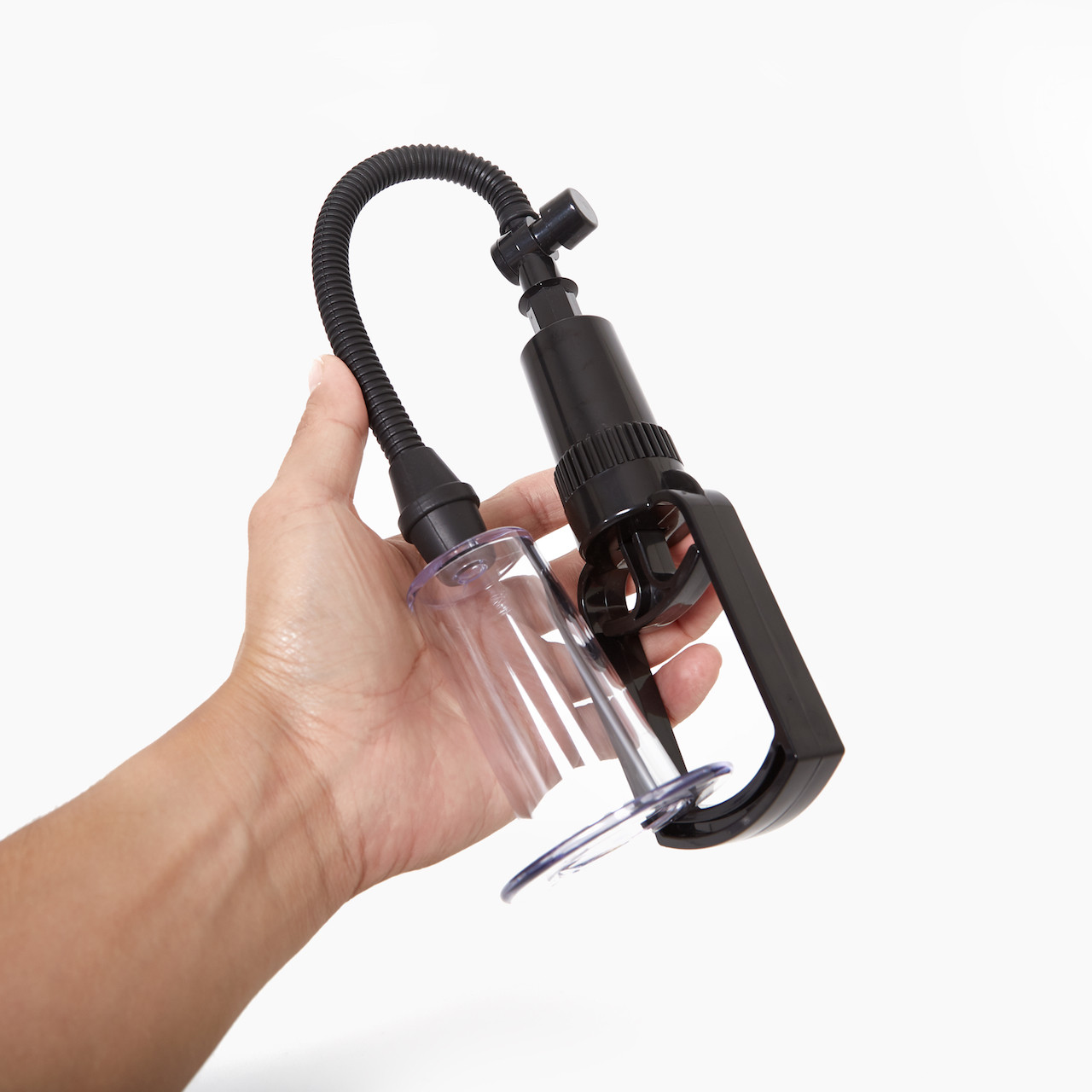 NYTC Transmasc Pump held in hand