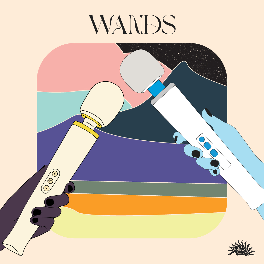 A Pair of Massage Wand Vibrators