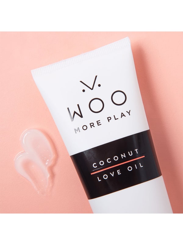 Woo More Play Coconut Love Oil 3.3 Fl Oz Good Vibrations