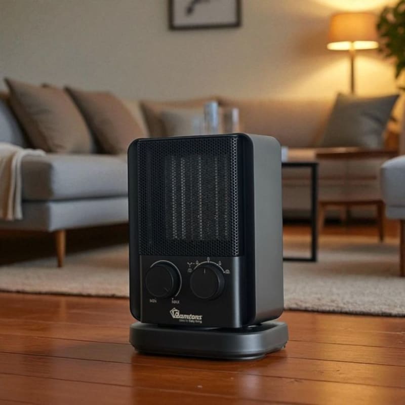 Oscillating fan heater